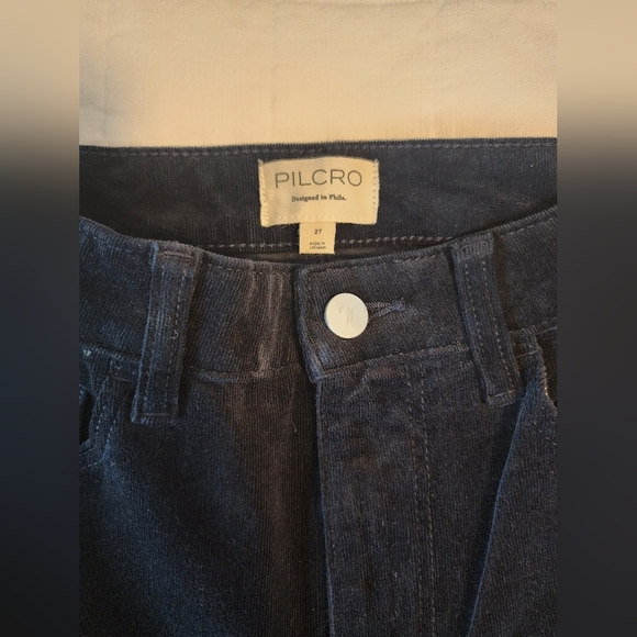 Anthropologie Women's Navy Corduroy Jeans. Size 27 - Picture 2 of 3